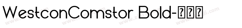 WestconComstor Bold字体转换